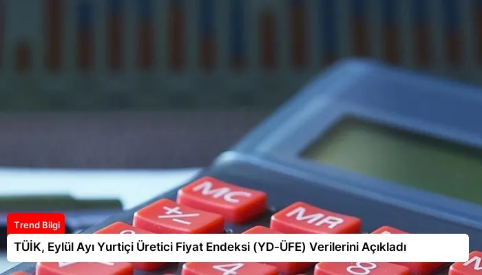 TÜİK, Eylül Ayı Yurtiçi Üretici Fiyat Endeksi (YD-ÜFE) Verilerini Açıkladı