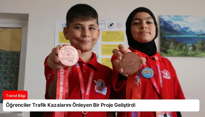 Öğrenciler Trafik Kazalarını Önleyen Bir Proje Geliştirdi