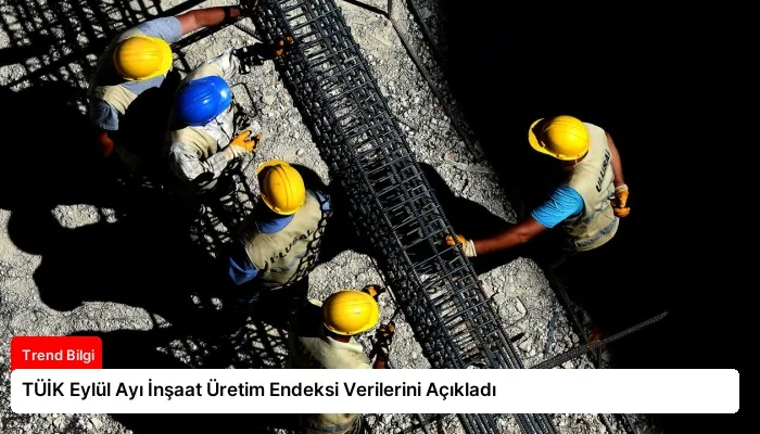 TÜİK Eylül Ayı İnşaat Üretim Endeksi Verilerini Açıkladı