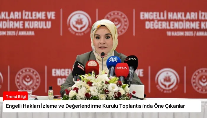 Engelli Hakları İzleme ve Değerlendirme Kurulu Toplantısı’nda Öne Çıkanlar