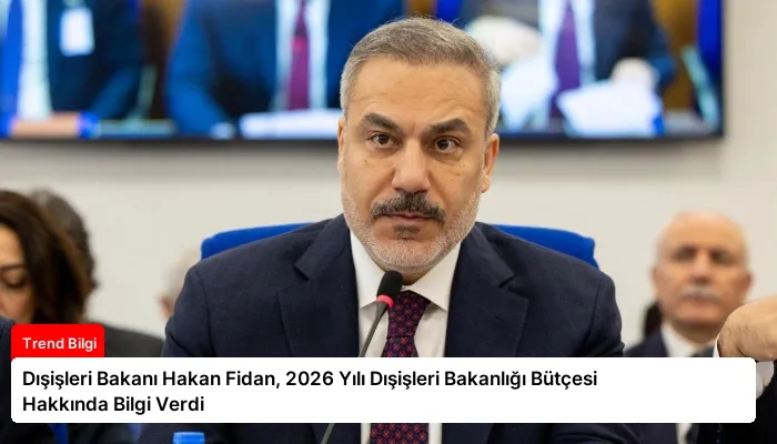 Dışişleri Bakanı Hakan Fidan, 2026 Yılı Dışişleri Bakanlığı Bütçesi Hakkında Bilgi Verdi