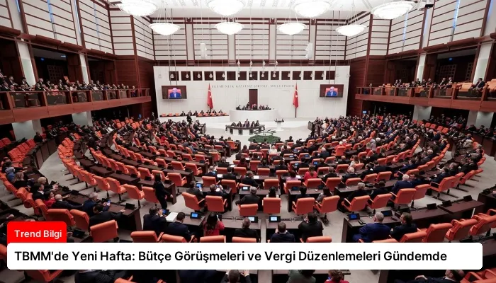 TBMM’de Yeni Hafta: Bütçe Görüşmeleri ve Vergi Düzenlemeleri Gündemde