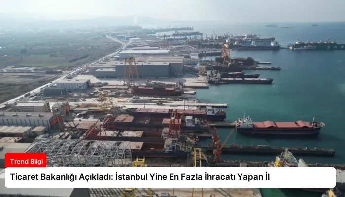 Ticaret Bakanlığı Açıkladı: İstanbul Yine En Fazla İhracatı Yapan İl