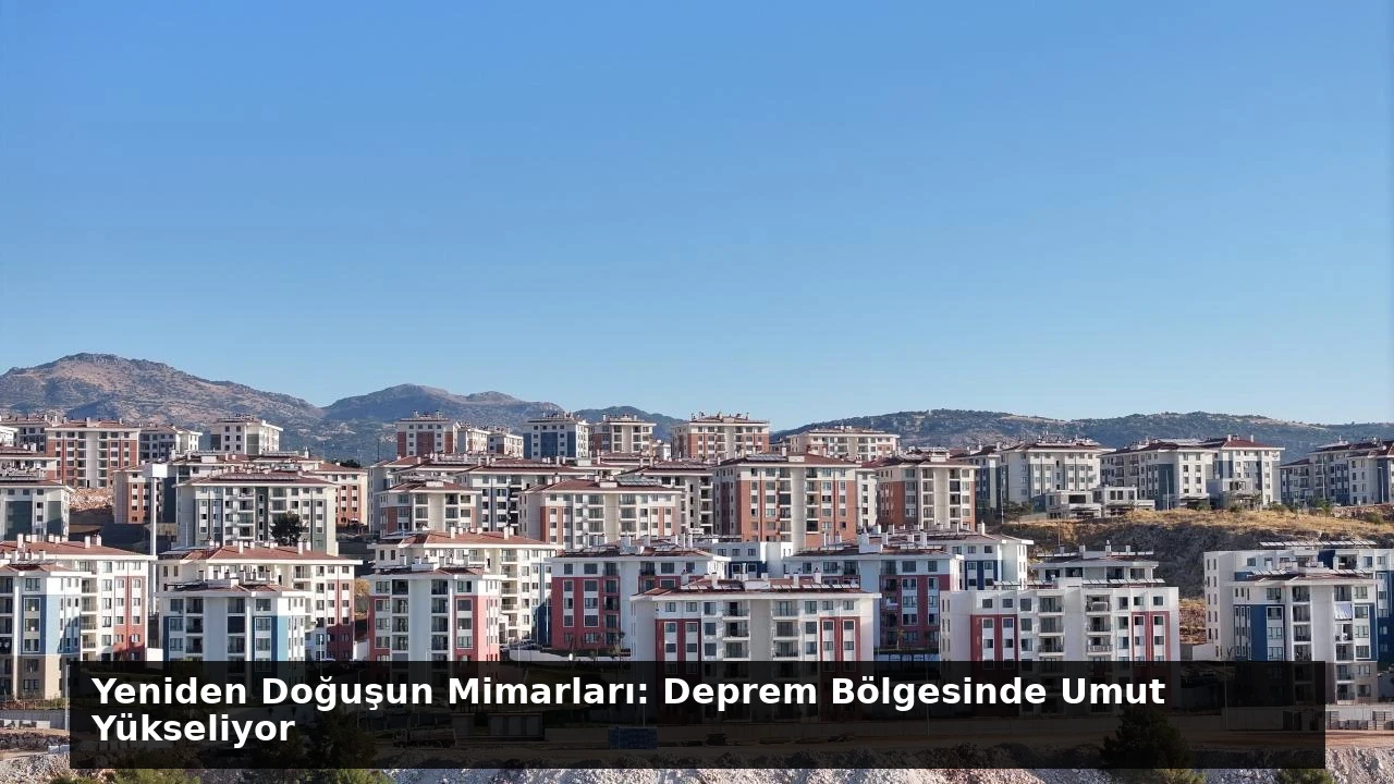 Yeniden Doğuşun Mimarları: Deprem Bölgesinde Umut Yükseliyor