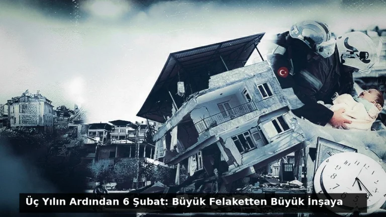 Üç Yılın Ardından 6 Şubat: Büyük Felaketten Büyük İnşaya