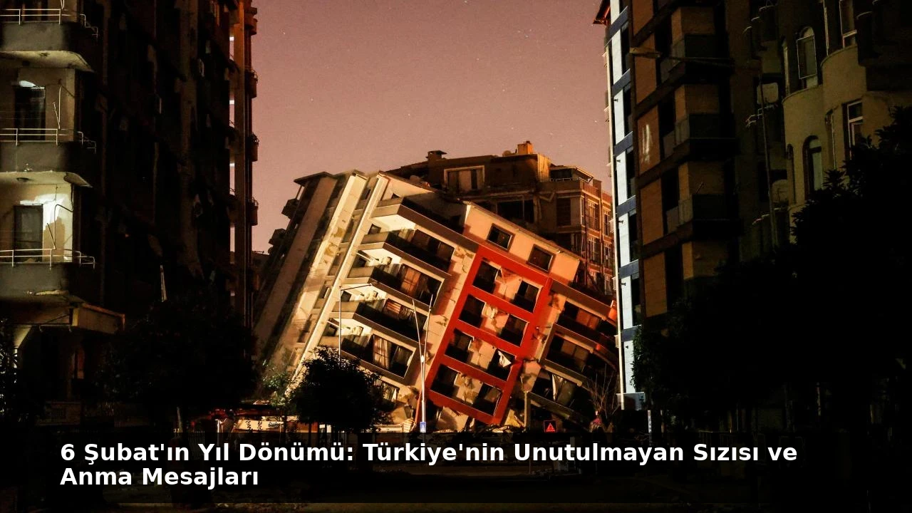 6 Şubat’ın Yıl Dönümü: Türkiye’nin Unutulmayan Sızısı ve Anma Mesajları
