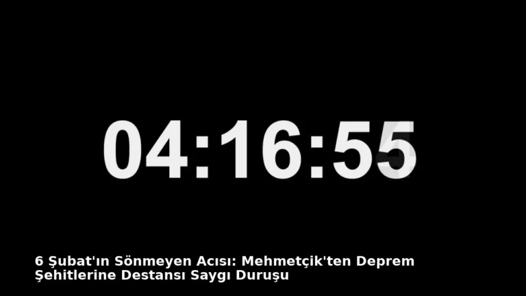 6 Şubat’ın Sönmeyen Acısı: Mehmetçik’ten Deprem Şehitlerine Destansı Saygı Duruşu