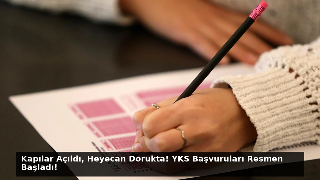 Kapılar Açıldı, Heyecan Dorukta! YKS Başvuruları Resmen Başladı!