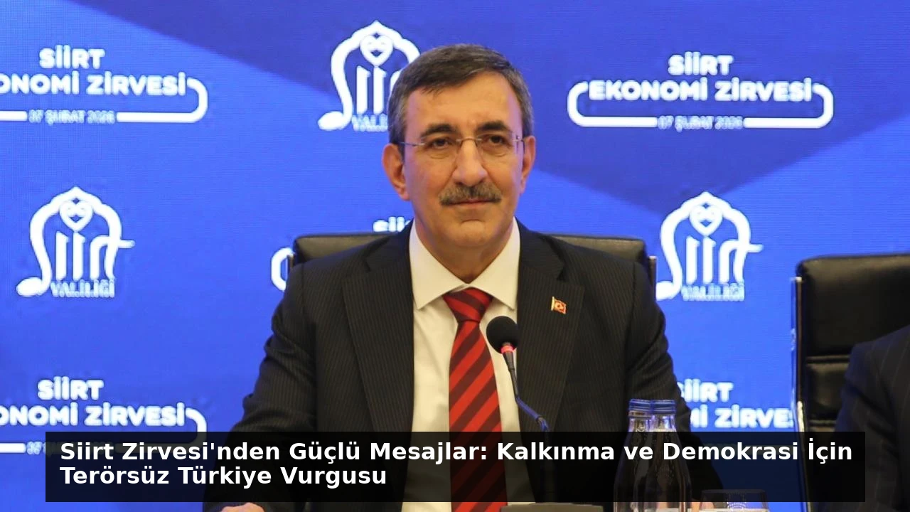 Siirt Zirvesi’nden Güçlü Mesajlar: Kalkınma ve Demokrasi İçin Terörsüz Türkiye Vurgusu