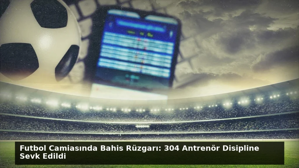 Futbol Camiasında Bahis Rüzgarı: 304 Antrenör Disipline Sevk Edildi