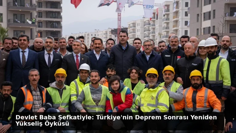 Devlet Baba Şefkatiyle: Türkiye’nin Deprem Sonrası Yeniden Yükseliş Öyküsü