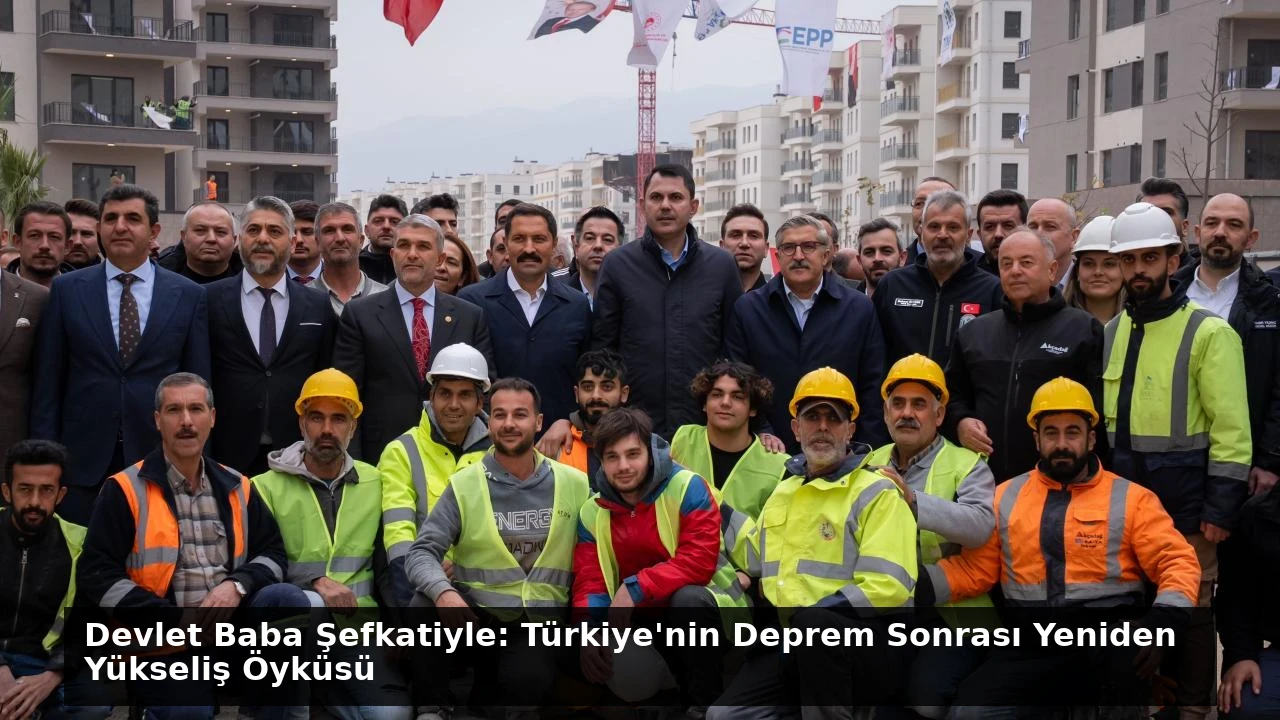 Devlet Baba Şefkatiyle: Türkiye’nin Deprem Sonrası Yeniden Yükseliş Öyküsü