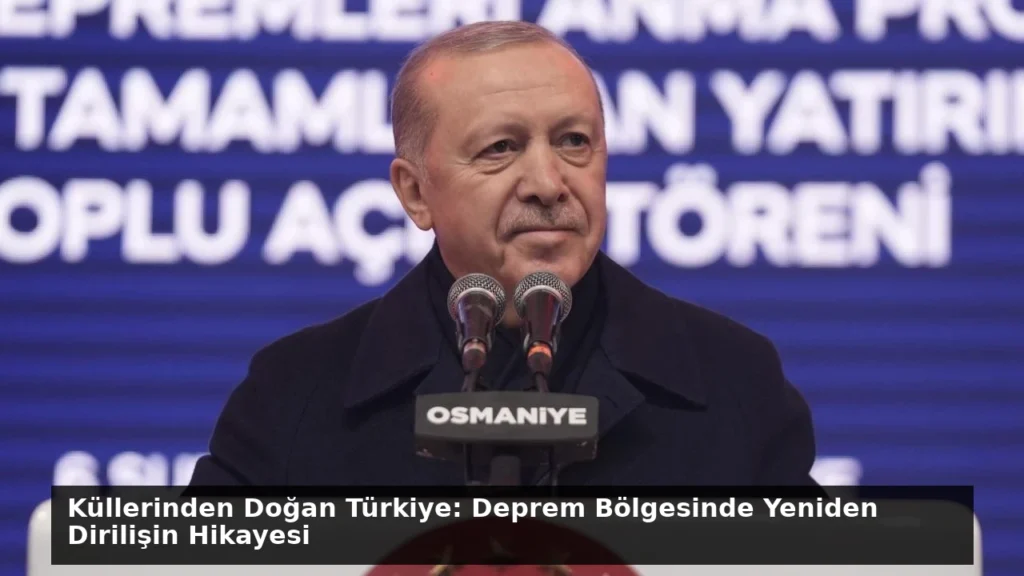 Küllerinden Doğan Türkiye: Deprem Bölgesinde Yeniden Dirilişin Hikayesi