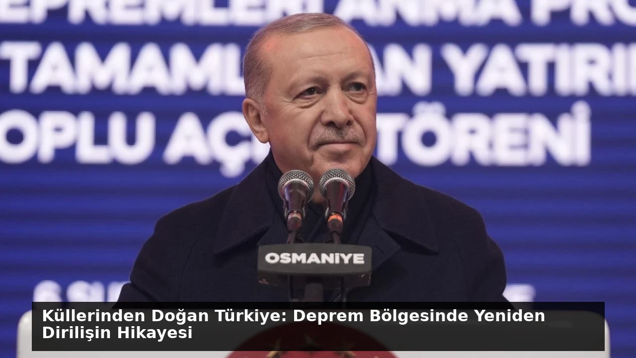 Küllerinden Doğan Türkiye: Deprem Bölgesinde Yeniden Dirilişin Hikayesi