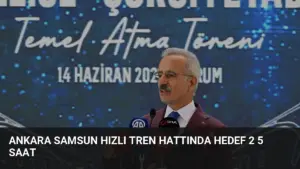 Ankara Samsun Hızlı Tren Hattında Hedef 2 5 Saat