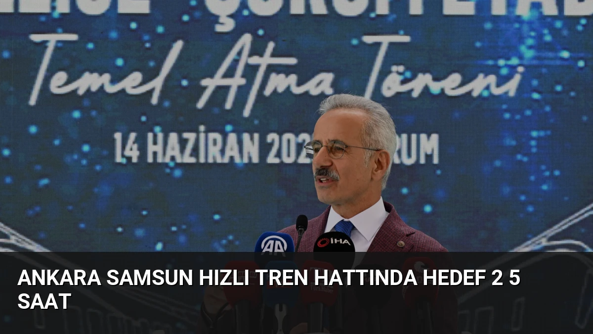 Ankara Samsun Hızlı Tren Hattında Hedef 2 5 Saat