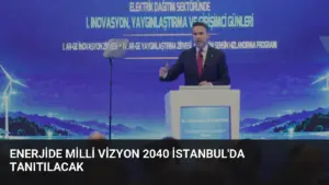 Enerjide Milli Vizyon 2040 İstanbul'da Tanıtılacak