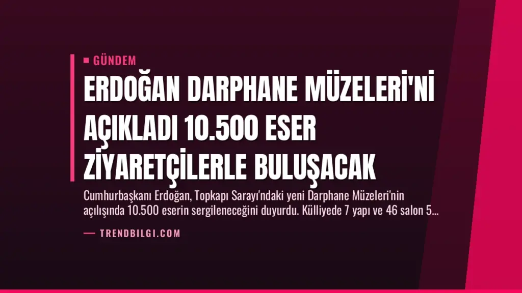 Erdoğan Darphane Müzeleri'ni Açıkladı 10.500 Eser Ziyaretçilerle Buluşacak