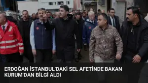 Erdoğan İstanbul’daki Sel Afetinde Bakan Kurum’dan Bilgi Aldı