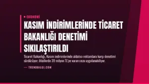 Kasım İndirimlerinde Ticaret Bakanlığı Denetimi Sıkılaştırıldı