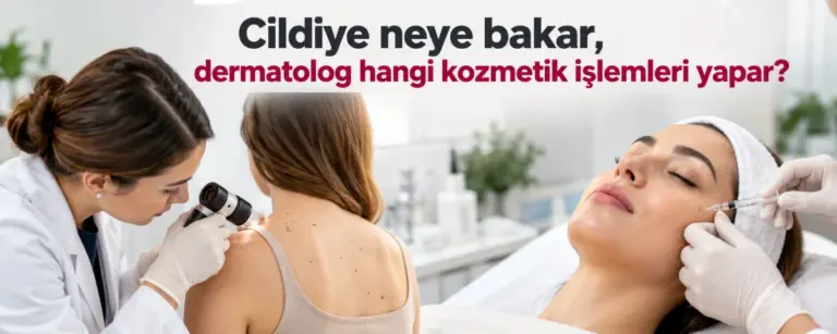 Cildiye neye bakar, dermatolog hangi kozmetik işlemleri yapar?