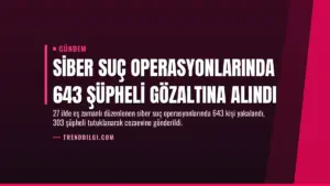 Siber Suç Operasyonlarında 643 Şüpheli Gözaltına Alındı