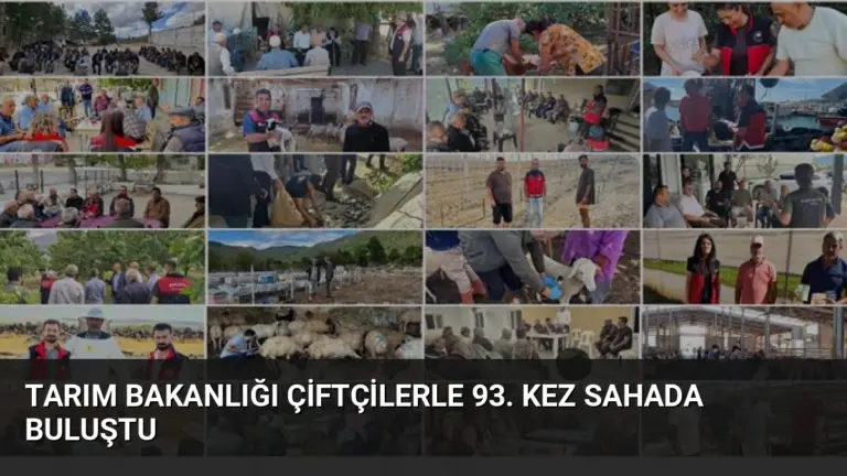 Tarım Bakanlığı Çiftçilerle 93. Kez Sahada Buluştu